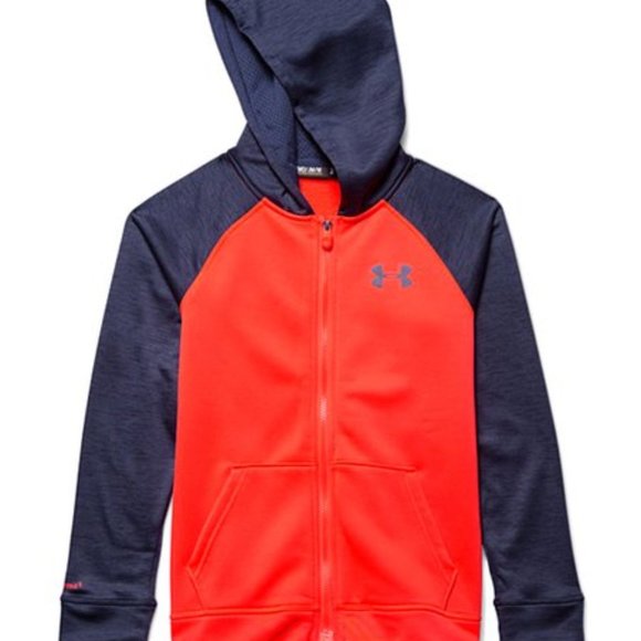 youth under armour zip up hoodie